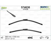 Valeo Silencio Flach Wischerblatt Satz - Vorne - 23 "/ 21 " - Für Smart Fortwo