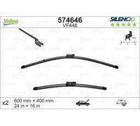 Valeo Silencio Flach Wischerblatt Satz - Vorne - 24 "/ 16 " - Für Fiat Doblo
