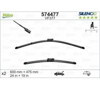 Valeo Silencio Flach Wischerblatt Satz - Vorne - 24 "/ 19 " - Für VW Cc B7 (358)