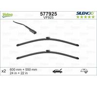 Valeo Silencio Flach Wischerblatt Satz - Vorne - 24 "/ 22 " - Für Mercedes