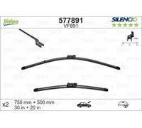Valeo Silencio Flach Wischerblatt Satz - Vorne - 30 "/ 20 " - Für Ford Transit