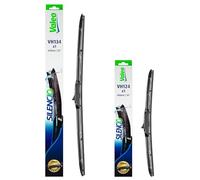 VALEO Silencio Wischer - Set aus Premium Ganzjahres-Originalausrüstungs-Ersatz-Hybrid-Wischerblättern VH134 + VH124 - Vorne, Länge: 650mm + 400mm - Set mit 2 Wischerblättern 574734 + 574724