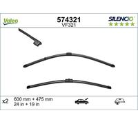 VALEO Silencio Wischerblatt Paar 600/475mm für BMW E91 E90 Stufenheck 405167