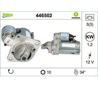 VALEO Starter VALEO ORIGINS NEW OE TECHNOLOGIE 446502