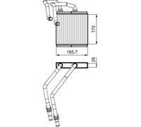 Valeo Wärmetauscher Innenraumheizung für Nissan 811544