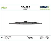 Wischblatt VALEO Silencio VR37, 340mm, Hinten, 1 Stück