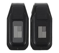 VALICLUD 2 Stück Auto Sonnenbrillenhalter Clip Amerikanische Flagge Universeller Brillenhalter für Sonnenblende Doppelclip für Brillen und Karten Auto Innenraum Organizer