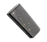 VALICLUD Auto Blingschmuck Sonnenbrillenhalter für Sonnenblende Leichter Auto Brillenhalter mit Strass Kratzfeste Aufbewahrung für Brillen im Fahrzeug