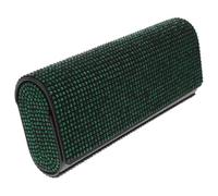 VALICLUD Auto Sonnenbrillenhalter Glitzernd Brillenhalter für Damen mit Glitzer Grün Kunststoff und Strass für Brillen und Sonnenbrillen für Auto und Rv gegen Kratzer