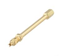 Valixirant Reifenventilverlängerung für Autos, LKWs, Motorräder und Boote - 100 mm Verlängerungsstange aus Legierung mit goldenem Finish, kompatibel mit Doppelrad-Ventilsystemen