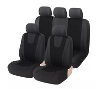 VALKEM Auto Sitzbezüge Set für BMW X5 X5M E70 E53 F15 F85 X6 X7 X4 F39 X3 E83 F25 - 5 Sitzer Autositzbezüge Universal Set Wasserdicht rutschfest Atmungsaktiv Sitzschoner Auto Zubehör,A Black