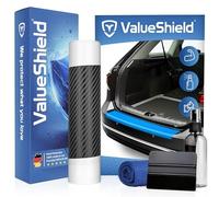 ValueShield Ladekantenschutz passend für VW Polo 5 6R/6R 2009-2017 (5-Türer, Kompakt): Hochleistungsfolie, Lackschutzfolie & Kratzschutz für Kofferraum, Stoßstange, Schweller | Carbon-Design