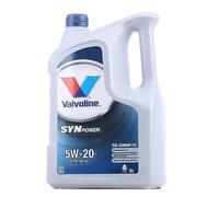 Valvoline Motoröl 5W-20 SynPower Motor Öl ACEA C5 ACEA A1/B1 API SN Plus FE 5L Kompatibel mit FORD Fiesta Mk6 Schrägheck JA8, JR8 FOCUS III Turnier Fiesta Mk5 Schrägheck JH1, JD1, JH3, JD3