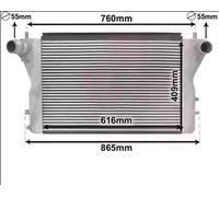 VAN WEZEL Ladeluftkühler für AUDI 03004386
