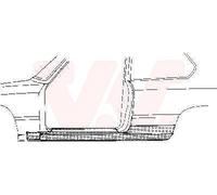 Van Wezel Einstiegblech, mit Anschlussblech, [Hersteller-Nr. 0606.02] für BMW
