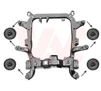 VAN WEZEL Hilfsrahmen/Aggregateträger vorne mit Lagerbuchse für OPEL 3742690