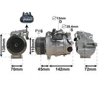 VAN WEZEL Kompressor, Klimaanlage 3000k682 für Mercedes