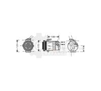 VAN WEZEL 3700K312 Klimakompressor