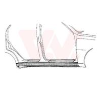 Einstiegsblech VAN WEZEL 5880104 für, rechts