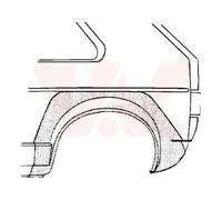 Van Wezel Radlauf, hinten, 4-türig [Hersteller-Nr. 5810147] für VW
