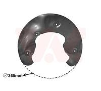1x Spritzblech, Bremsscheibe VAN WEZEL 0327372 passend für AUDI