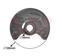 1x Spritzblech, Bremsscheibe VAN WEZEL 3041372 passend für MERCEDES-BENZ