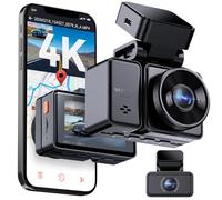 VANTRUE E2 Pro 4K+2,5K Dashcam Auto Vorne Hinten, Daul STARVIS 2 Autokamera | 5GHz WLAN GPS Dash Cam mit HDR, 360° Parküberwachung, G-Sensor, Sprachsteuerung, Privatsphäremodi, Loop-Aufnahme, bis 1TB