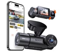 VANTRUE N2X 2.7K+1080P Dashcam Auto Vorne Innen, STARVIS 2 Dual Nachtsicht | 2.5K/60FPS Front Dash Cam, Dual HDR, 5GHz WiFi GPS, 24h Parküberwachung G-Sensor, Sprachsteuerung, DSGVO konform, max. 1TB