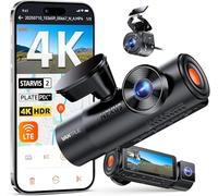 VANTRUE N4 Pro S 4K 3 Kanal Dashcam Auto, 4K+1080P+1440P Vorne Hinten Innen, STARVIS 2 Ultra HD-Nachtsicht, PLATEPIX Kennzeichenerkennung, 5GHz WLAN GPS, DSGVO-konform, G-Sensor, 24H Parküberwachung