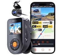 VANTRUE S1 PRO MAX 4K + 2.5K STARVIS 2 Dashcam Auto Vorne Hinten, 5G WLAN PlatePix AI Dash Cam GPS 360° HDR Puffer Parküberwachung Auto Kamera, LTE Optional, Sprachbefehl, Privatsphäremodi, 1TB Max