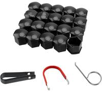 VAPORVERSE 20 Stück Radschraubenkappen Radmutternkappen für Smart Eq Fortwo Forfour 453 451 452 450 454 Roadster, Schraubenabdeckung Sechskant Abdeckkappen für Schrauben Auto Zubehör,21mm