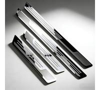 VAPORVERSE 4 Stück Einstiegsleisten Türschweller Trittbretter für Hyundai Tucson 2021-2025, Edelstahlblech Karosserie Kratzschutz Abdeckung