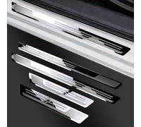 VAPORVERSE 4 Stück Einstiegsleisten Türschweller Trittbretter für Hyundai Tucson 4 (NX4) 2021-2025, Edelstahlblech Karosserie Kratzschutz Abdeckung