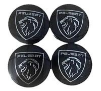 VAPORVERSE 4 Stück Nabendeckel Zubehör für Peugeot 3008 GT 2017-2019 60mm, Auto Felgendeckel Nabenkappen Logo Auto Zubehör für Radnaben Felgenkappen,A