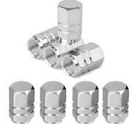 VAPORVERSE 4 Stück Ventilkappen für Facelift 2024 V-W ID.4 ID.5 GTX Pro ID.Buzz 2025 2026, Ventildeckel Auto-Reifen Korrosionsbeständig Schutzhüllen für Stabilen Reifendruck Auto Dekoration Zubehör,A