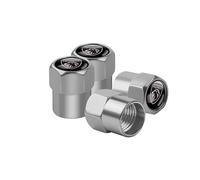 VAPORVERSE 4 Stück Ventilkappen für Peugeot 206 207 307 308 3008 4008 5008 GT-LINE, Zubehör für Autoreifen Reifenventilkappen Auto Ventilkappen Auto Korrosionsbeständiges,Silver-A