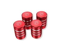 VAPORVERSE 4 Stück Ventilkappen für Peugeot 208 2008 308 3008 508 5008 SW GT, Zubehör für Autoreifen Reifenventilkappen Auto Ventilkappen Auto Korrosionsbeständiges,Red-B