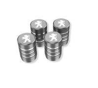 VAPORVERSE 4 Stück Ventilkappen für Peugeot 3008 II GT 2017-2022, Zubehör für Autoreifen Reifenventilkappen Auto Ventilkappen Auto Korrosionsbeständiges,Grey-B