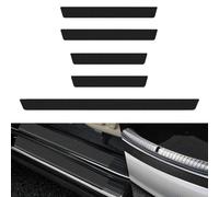 VAPORVERSE 5 Stück Einstiegsleisten Schutz Auto für VW T-Cross T Cross 2018-2023 2024, Einstiegsleisten aus Carbonfaser Kofferraum Schutzleiste Türschwellenaufkleber