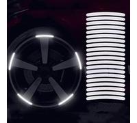 VAPORVERSE Reflektierende Rad Felgenstreifen Aufkleber für VW Multivan T7 2021 2022-2026, Leuchtende Felgenaufkleber, Autos Und Fahrräder Als Nachtsicherheitsdekoration