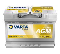 Varta 570901076K262 Varta AGM 12V 70Ah 760A passend für FIAT FORD FORD USA GMC