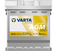 VARTA 40Ah 12V 420A 540901042K262 B13 Starterbatterie