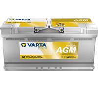 VARTA Starterbatterie DYNAMIC AGM 12 V, 105 Ah, 950 A 12V 105Ah 950A für HYUNDAI VW FIAT AUDI CITROËN IVECO MERCEDES-BENZ PORSCHE VOLVO OPEL BMW NISSA