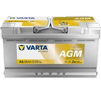 VARTA Silver Dynamic AGM Autobatterie speziell für Start-Stop-Technologie, A5 95