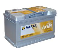 Varta A6 Starterbatterie Silver Dynamic AGM 12 V 80 Ah 800 A