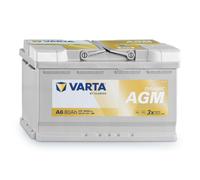 VARTA Silver Dynamic AGM Autobatterie speziell für Start-Stop-Technologie, A6 80AH 800A 315/175/190