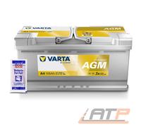 VARTA Starterbatterie DYNAMIC AGM 12 V, 105 Ah, 950 A 12V 105Ah 950A für HYUNDAI VW FIAT AUDI CITROËN IVECO MERCEDES-BENZ PORSCHE VOLVO OPEL BMW NISSA