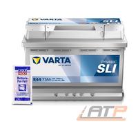 VARTA AUTOBATTERIE 12V 77Ah STARTERBATTERIE 780A E44 + 10g BATTERIE-POL-FETT