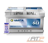 VARTA AUTOBATTERIE 12V 80Ah STARTERBATTERIE 740A F17 + 10g BATTERIE-POL-FETT