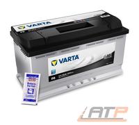 VARTA AUTOBATTERIE 12V 90Ah STARTERBATTERIE 720A INKL LIQUI MOLY BATTERPOLFETT